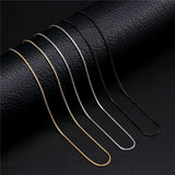 Stainless Steel Snake Chain Necklace Men Women