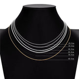 Stainless Steel Snake Chain Necklace Men Women