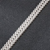 Never Fade Wristband Mesh Link Chain Men Bracelet Stainless Steel Man Bracelets
