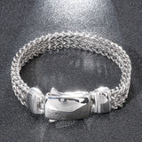 Never Fade Wristband Mesh Link Chain Men Bracelet Stainless Steel Man Bracelets