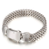 Never Fade Wristband Mesh Link Chain Men Bracelet Stainless Steel Man Bracelets