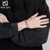 Never Fade Wristband Mesh Link Chain Men Bracelet Stainless Steel Man Bracelets