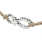 Eternal Love Woven Bracelet Set with Crystals - Wedding Jewelry