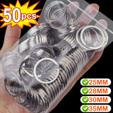 Stainless Steel Polished Keyring Flat Key Ring Rhodium Plated