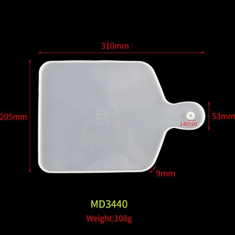 DIY Handle Tray Mold Epoxy Resin Compote Coaster Japanese Dinner Plate
