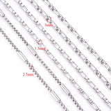 Stainless Steel Square Pearl Chain Necklace DIY Jewelry