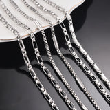 Stainless Steel Square Pearl Chain Necklace DIY Jewelry