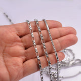 Stainless Steel Square Pearl Chain Necklace DIY Jewelry