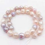 Multicolor Irregular Freshwater Pearl Loose Beads 14 Inch