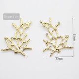 10 Pcs Metal Branches Rhinestones Jewelry Accessories