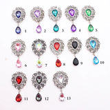 10Pcs 26*50MM Rhinestone Glass Crystal Jewelry Pendant