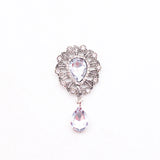 10Pcs 26*50MM Rhinestone Glass Crystal Jewelry Pendant