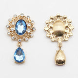 10 Rhinestone Crystal Flat Brooches for DIY Crystal Accessories