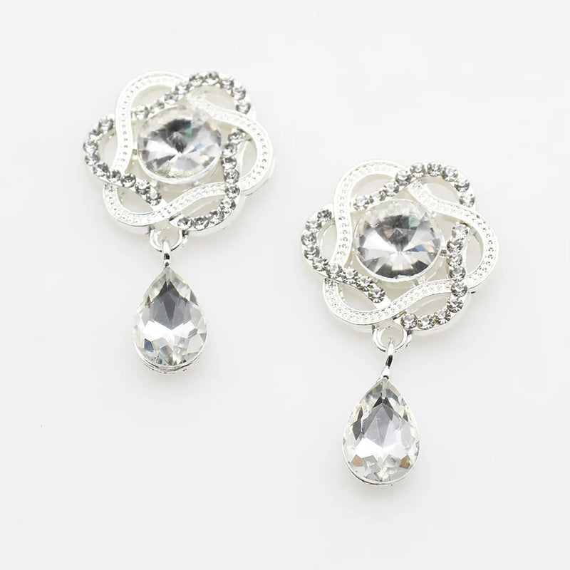 Crystal Rhinestone Pendant Button for Clothing Sewing Accessories