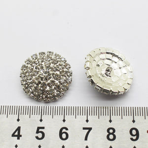 10pc 25mm Round Arch Transparent Rhinestone Buttons for Party Accessories