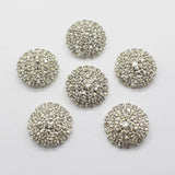10pc 25mm Round Arch Transparent Rhinestone Buttons for Party Accessories