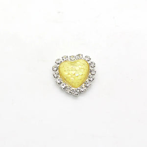 DIY Heart-Shaped Rhinestone Crystal Sequin Jewelry Accessories