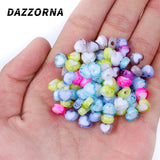 100-400Pcs 4x7mm Heart Acrylic Beads Spacer Jewelry Making DIY Bracelet