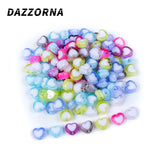 100-400Pcs 4x7mm Heart Acrylic Beads Spacer Jewelry Making DIY Bracelet