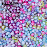 100-400Pcs 4x7mm Heart Acrylic Beads Spacer Jewelry Making DIY Bracelet