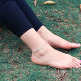 925 Silver Dolphin Pendant Anklet for Women
