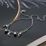 925 Silver Dolphin Pendant Anklet for Women