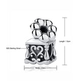 925 Silver Antique Phonograph Music Charms Beads