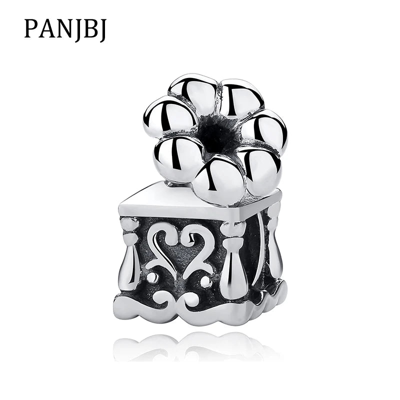 925 Silver Antique Phonograph Music Charms Beads