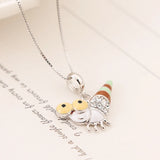 925 Silver Big Eye Bug Worm Charm Pendant CZ Enamel Beads