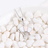 925 Silver Chinese Fan Pendant Enamel Charms for Bracelets Women