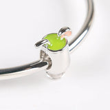 925 Silver Cocktail Drink Goblet Enamel Charm Bead for Bracelets