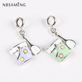 Sterling Silver Coffee Cup Charm Enamel DIY Jewelry
