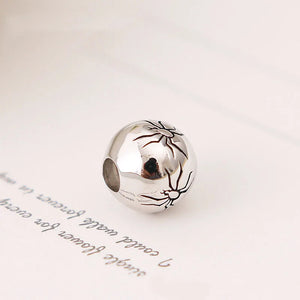 925 Sterling Silver Spider Bead Charm for Bracelet Necklace DIY
