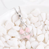 925 Silver Bikini Swimming Suit Charm Pendant Enamel Fit Bracelet DIY