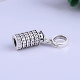 925 Silver Pisa Tower Crystal Pendant Charm for Bracelets
