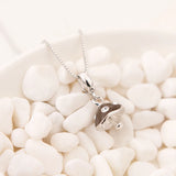 925 Silver Mushroom Charm Pendant CZ Enamel Bead DIY Jewelry