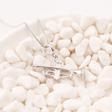 925 Silver Trumpet Pendant Charm Music for Bracelet Necklace DIY