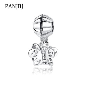 925 Silver Double Butterfly Pendant Charms for Bracelets & Necklace
