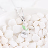 925 Sterling Silver Pot Plant Flower Charm Pendant