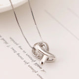 925 Silver Charm Ribbon CZ Bead Fit Bracelet Necklace