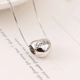 925 Sterling Silver Charm Smile Heart Love Enamel Bead Fit Bracelets Necklace