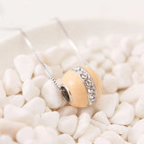 925 Silver Starry Night Pave CZ Enamel Charm Beads