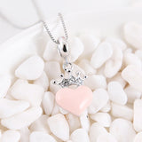925 Silver Crown Heart Charm Pendant CZ Enamel DIY Jewelry