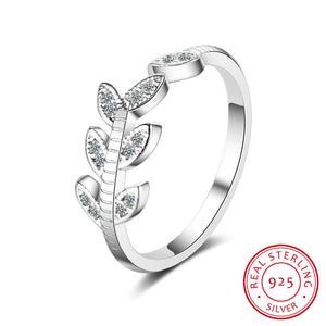 925 Silver Branch Ring Size 5 6 7 Gift for Girls Teen Lady