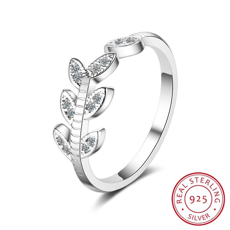 925 Silver Branch Ring Size 5 6 7 Gift for Girls Teen Lady