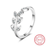 925 Silver Branch Ring Size 5 6 7 Gift for Girls Teen Lady