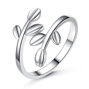 925 Sterling Silver Women Branch Rings Perfect Gift For Girls Lady Wedding