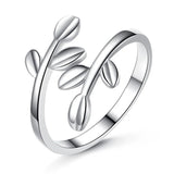 925 Sterling Silver Women Branch Rings Perfect Gift For Girls Lady Wedding