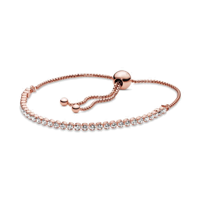 925 Sterling Silver Sparkling Strand Bracelet