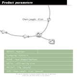 Sterling Silver Heart Choker Necklace for Women
